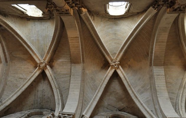 Crucería nave Central - Catedral vieja de Salamanca