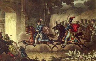 Lord Wellington entrando a Salamanca